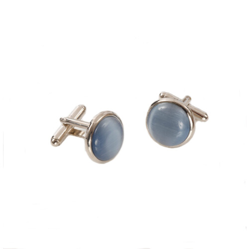 Dress Cufflinks - Pearly Blue