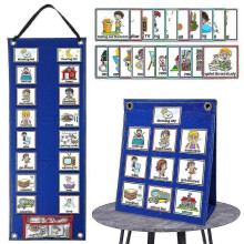 Calendario visual infantil con 70 tarjetas educativas para la rutina diaria. Regalo ideal para niños y niñas.