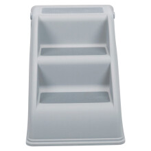 TRIXIE 3 Step Pet Stairs Lightweight and Collapsible Easy to Store Non-Slip Treads Gray