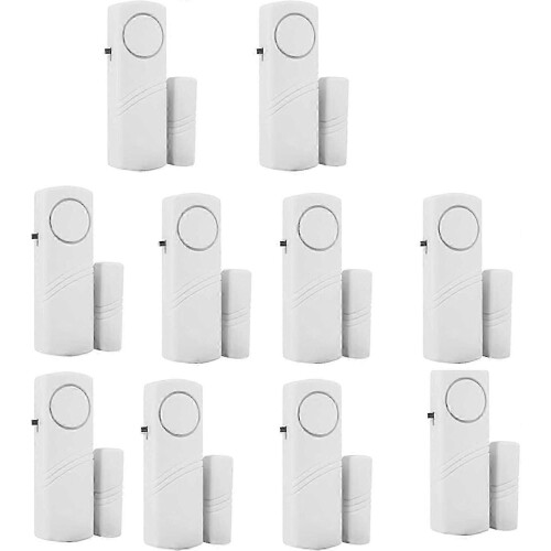 Wireless Door Magnetic Sensor & Window Alarm 10 Pack for Home Pool Security System