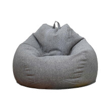 (Gray, 80 * 90cm) Capa para Saco de Banho 80x90cm Algodão e Linho Respirável para Interior