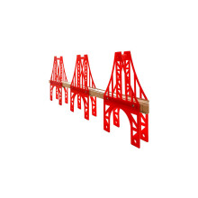 Train Bridge, OrgMemory 3 Suspension Bridge, Wooden Train Bridge, Train Tracks Compatible with All Major Brands