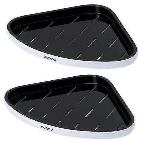 2 Ecoco Corner Shower Shelves for Bathroom Rustproof Storage