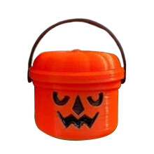 (Orange C) Minikurpitsasanko Halloween-karkkiin tai kepposiin, 3,7 cm kestävää PLA-materiaalia, pieni koriste-esine