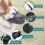 Soft Mesh Covered Dog Muzzle with Adjustable Straps for Small Medium Large Dogs 2