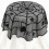 Spider Web Lace Skeleton Skull Tablecloth Black Fireplace Halloween Decor 1