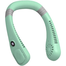 Ventilatore da collo con piastra di raffreddamento USB-C 5 velocità senza pale 1200mAh ricaricabile per sport e viaggi