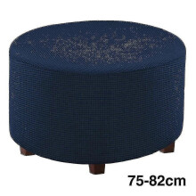 (Navy Blue, S) Pyöreän jalkarahin päällinen liukumattomilla joustavilla reunoilla, useita värejä, olohuoneen kalusteiden suoja