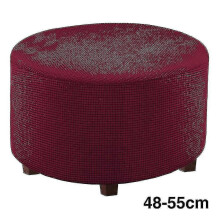 (Wine Red, S) Pyöreän jalkarahin päällinen liukumattomilla joustavilla reunoilla, useita värejä, olohuoneen kalusteiden suoja