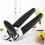 Multipurpose Kitchen Tools Labor-Saving Rotary Can Opener Decapper(1Pcs-Silver/Black) 4
