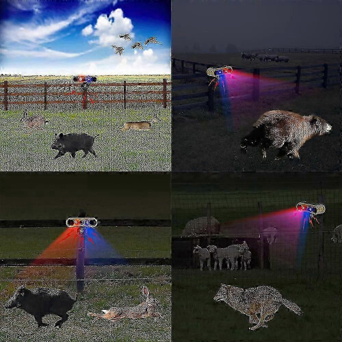 13-Sound Solar Dog Barking Security Alarm Infrared Motion Sensor Light 1