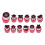 12-Piece Fruit Veggie Cutter Set Butterfly Embossing Biscuit Mold 1