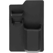 Adhesive Silicone Toothbrush Toothpaste Wall Mount Razor Hanger Black Bathroom 1Pc