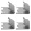 4pcs Universal Fridge Freezer Cooler Shelf Support Replacement Buckle Clip Hooks 1