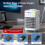 Portable Evaporative Cooler Mini Personal Mobile 4 Wind Speeds 7 Night Lights Home Office 5