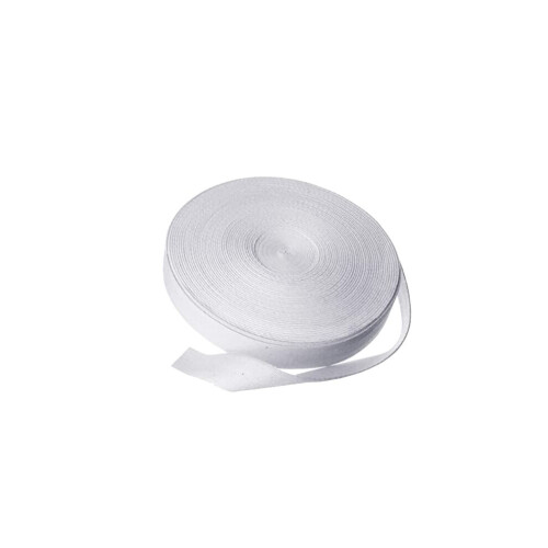 WAREHOUSESHOP Herringbone Tape, Cotton, White, 50 Meter (25mm)