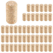 50 Pcs Straight Wood Cork Plugs Stoppers Sealing Caps for Wine Beer Bottles