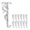 Clear Plastic Hidden Window Valance Clips 12 PCS for Horizontal Blinds 1