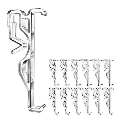 Clear Plastic Hidden Window Valance Clips 12 PCS for Horizontal Blinds