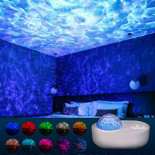Galaxy LED Star Projector Bluetooth Speaker Spaceship Nightlight for Bedroom Home Decor 2