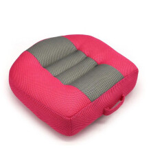 (rose red) Almofada de Assento de Carro Elevatória 38x38cm - Conforto Respirável e Antiderrapante para Viagem