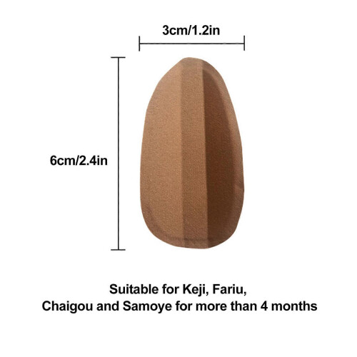(6*3cm) Dog Ear Correction Patch, Arc Design Anti-Allergy, Multiple Sizes for Ear Standing Support 1