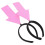 pezzi Fascia per capelli con freccia rosa, accessorio per costume originale per feste a tema 2