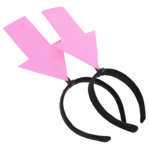 pezzi Fascia per capelli con freccia rosa, accessorio per costume originale per feste a tema 1