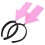 pezzi Fascia per capelli con freccia rosa, accessorio per costume originale per feste a tema 4