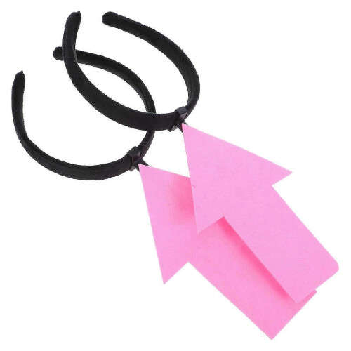 pezzi Fascia per capelli con freccia rosa, accessorio per costume originale per feste a tema 2