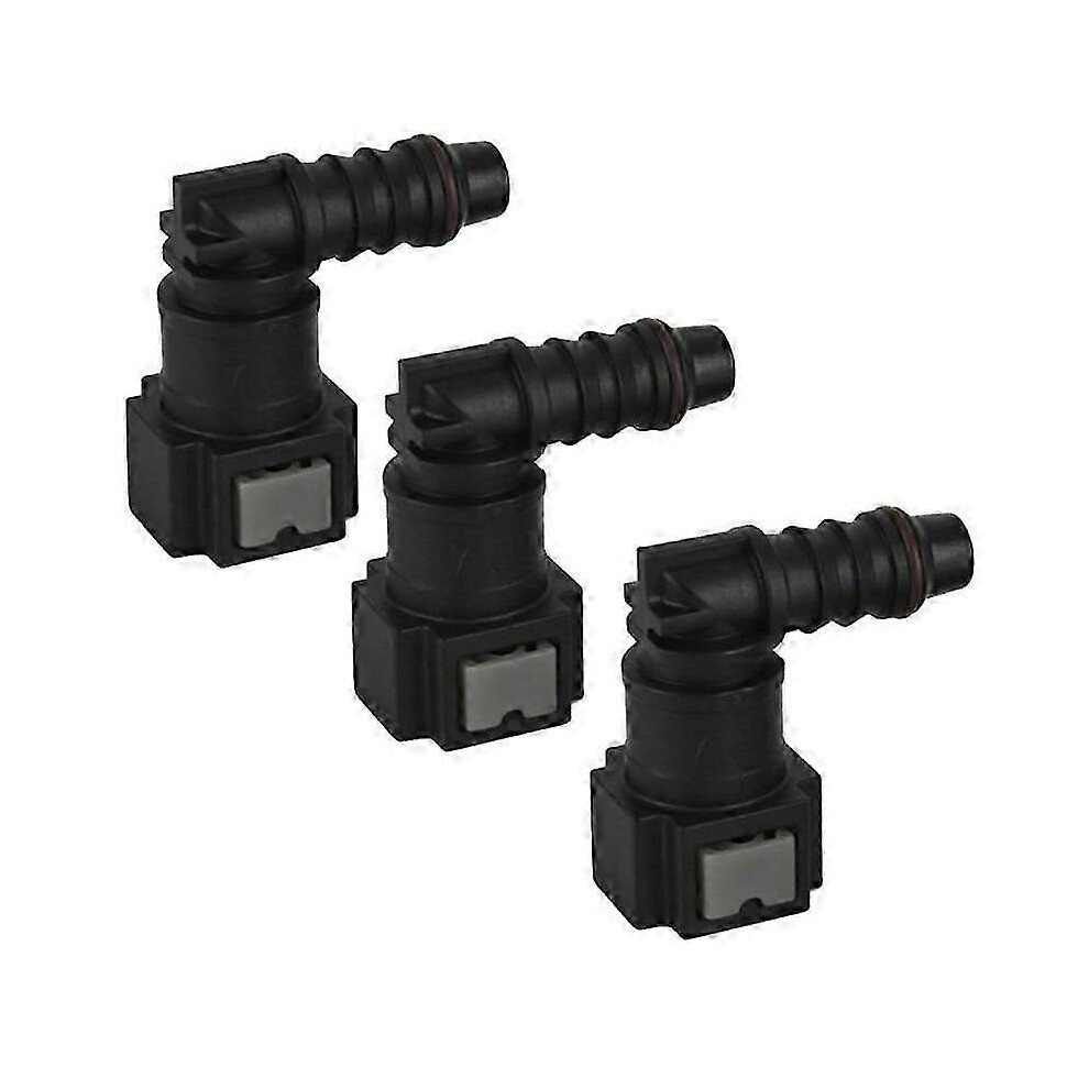 Quick Connect Disconnect Fuel Oil Line Connector 3Pcs Id8/7.89/9.89/11.8 Rubber Nylon 8249708298834