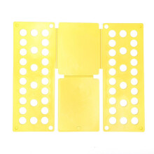 (yellow) Clothes Folding Board for T-Shirts and Shirts, Saves Wardrobe Space, Includes Hanging Hole