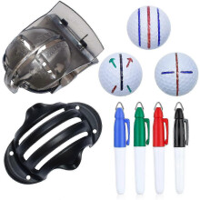 6-Pack Golf Ball Line Marker Tool Kit for Alignment Drawing Practice