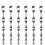 8-Pack Multicolor Reflective Swivel Rods - Hanging Garden House Bird Deterrent 1
