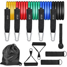 Complete Workout Weights Bands with Door Anchor and Leg Weights