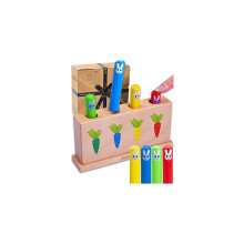 Wooden Toys | Bunny Pop Up Toy | Toddler Educational Game | Gifts & Toys compatible with 1 2 3 Year Boy Girl | 12 Months Plus