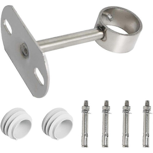 Ceiling Mount Bracket 32mm Dia Wardrobe Pipe Rod Lever Support Holder Pipe Flan 1