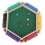 Classico gioco di dadi Shut The Box per 6 giocatori, con tabellone in legno e 12 dadi. 2