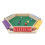 Classico gioco di dadi Shut The Box per 6 giocatori, con tabellone in legno e 12 dadi. 3