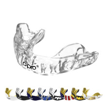 (Adult, Clear/Clear) OPRO Instant Custom Self Fit Mouthguard