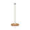 (White) Swan Nordic Towel Pole with Bamboo Base 1