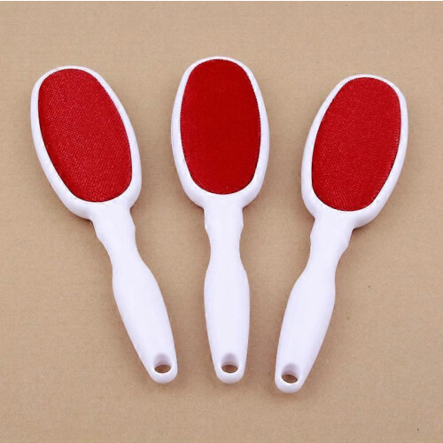 Portable Magic Velvet Lint Remover Double Sided Reusable 3Pcs White 1