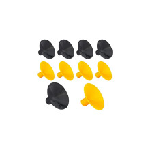 10 Pack Kids Arrow Sucker, Safety Arrow Rubber Suction Cup compatible with Outdoor Target Hunting Game (Black +Yellow)