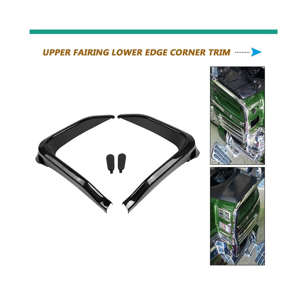 Fairing Lower Trim Strips & Corner Trim Plugs Kit For Goldwing Gl1500 Gl1500se Gl1500a 1988-2000 Black 6032813312258