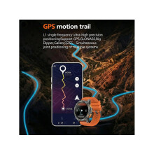 Smartwatch K67a with GPS, AMOLED screen, compass, altimeter, Bluetooth and calls, orange.