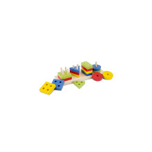 10500 Puzzle-Educational Wooden Toys compatible with 2 Year Old Boy and Girl Toddlers, Multi-Colour Colour, Learn to-Geometric Stacking