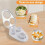 Egg Slicer for Hard Boiled Eggs, 3 Slicing Modes Eggs Dicer, Stainless Steel Egg Cutter, Kitchen Chopper Tool 5