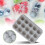 Gray DIY Silicone 15-Cavity Ice Tray Pudding Chocolate Mold with Lid 2