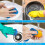 3Pcs Multicolour Food Grade Silicone Reversible Kitchen Dish Brush 5