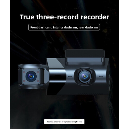 Wifi Driving Recorder 1080P Hd Three Lens Triple Record Reverse View 2